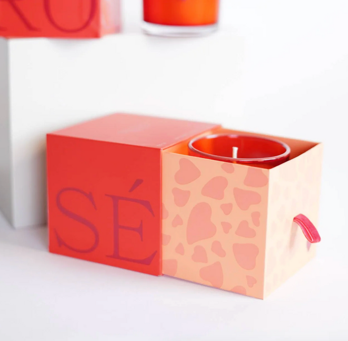 Rewined V-Day Boxed Rosé Tumbler Candle, 5.5 Ounces
