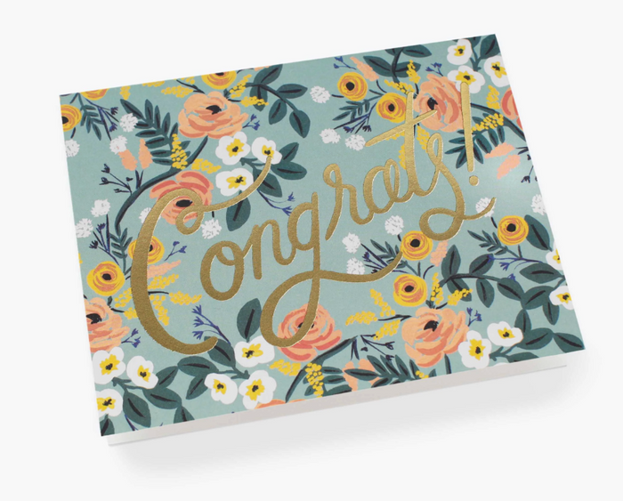Rifle Paper Co. Blue Meadow Congrats Greeting Card