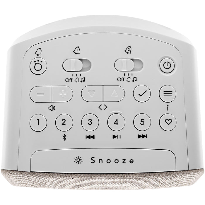 Roberts Ortus 5 DAB DAB+ FM RDS Bedside Radio with Bluetooth White White
