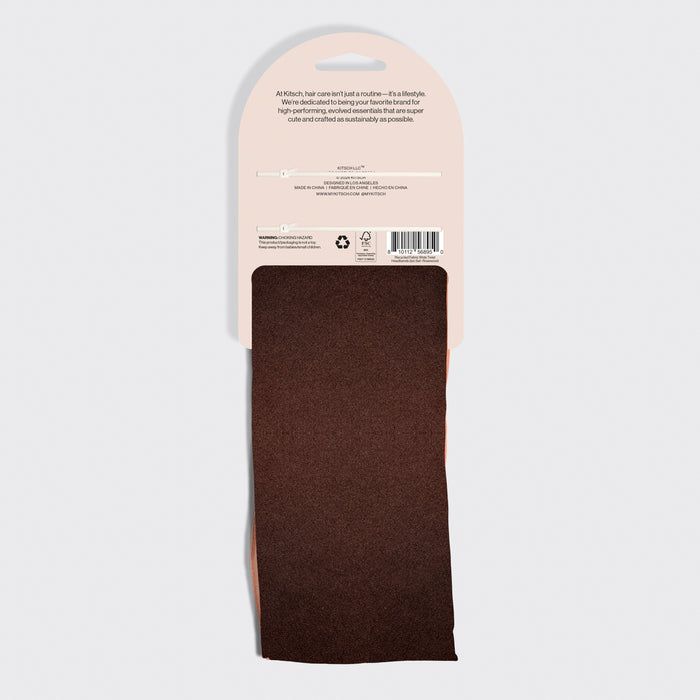 KITSCH Rosewood Wide Twist Headbands 2pc Set — elevated twist detail for volume and style, soft recycled fabric