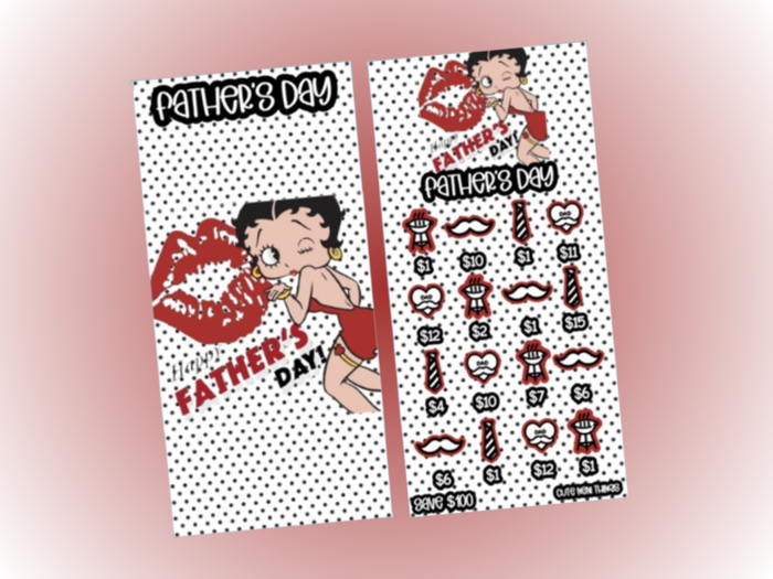 Savings Insert & Envelope Bundle | Betty Boop Holidays | Father's Day