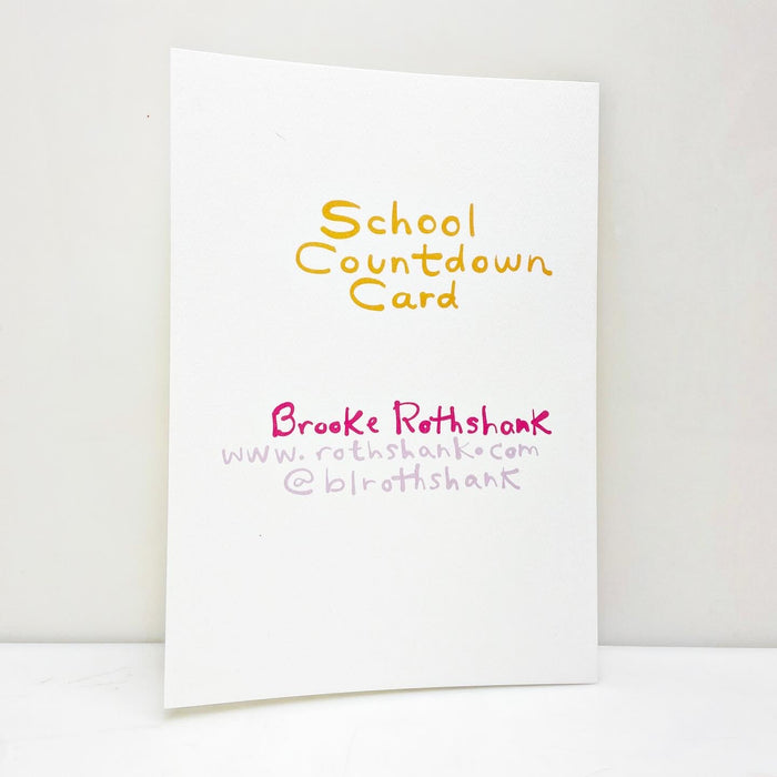 School Countdown Card