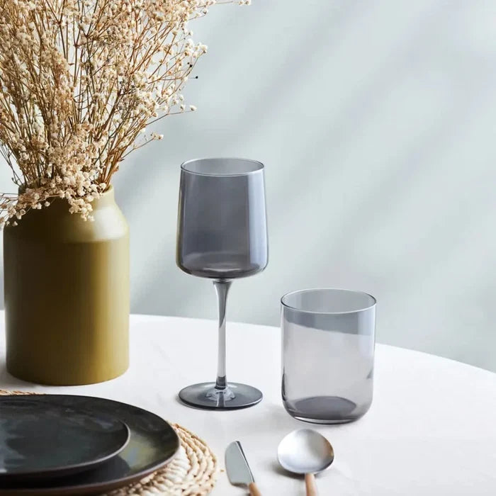 Set de verres à vin Karaca Anthracite, 3 pièces, 320 ml