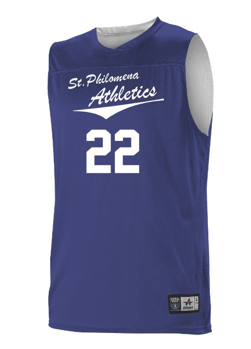 St. Philomena Reversible Basketball Jersey w/ Number