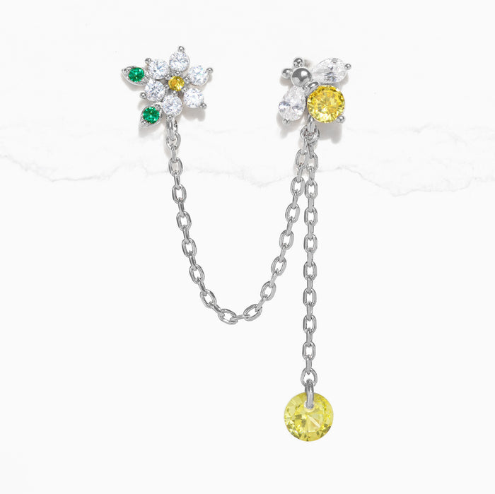 Sting Like a Bee Double Stud Earring