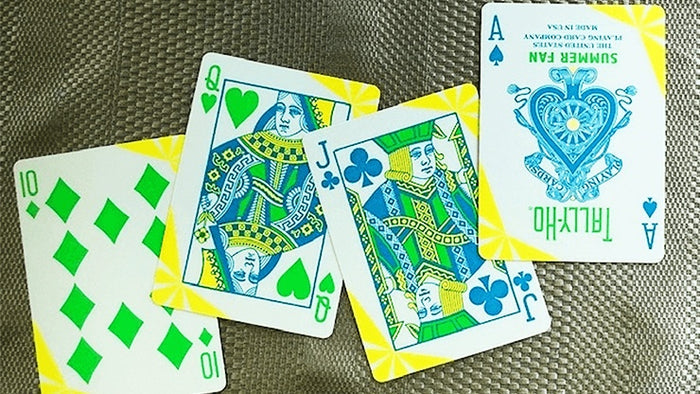 Tally Ho Fan Back Summer Playing Cards by US Playing Card Co.