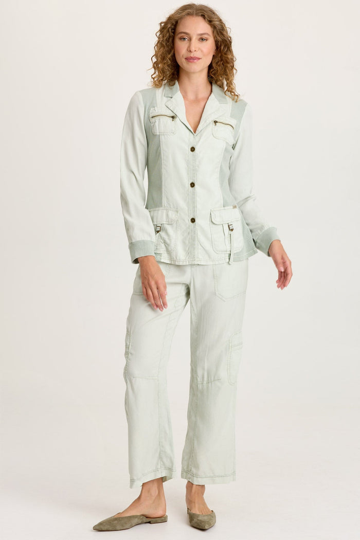XCVI Taran Twill Sleek Cargo Pant