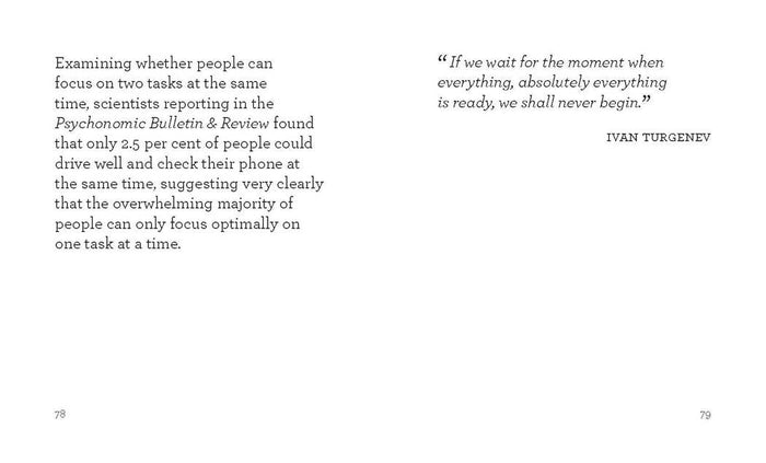 Text excerpt with a quote by Ivan Turgenev on a white background