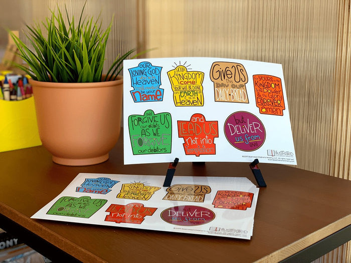The Lord's Prayer stickers