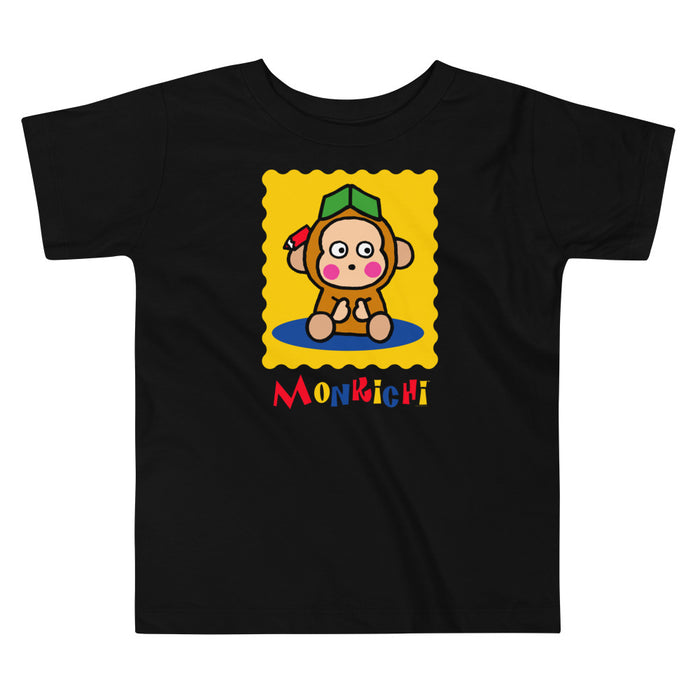 Toddler Monkichi Primary Logo T-Shirt (Black) Apparel Printful 2T