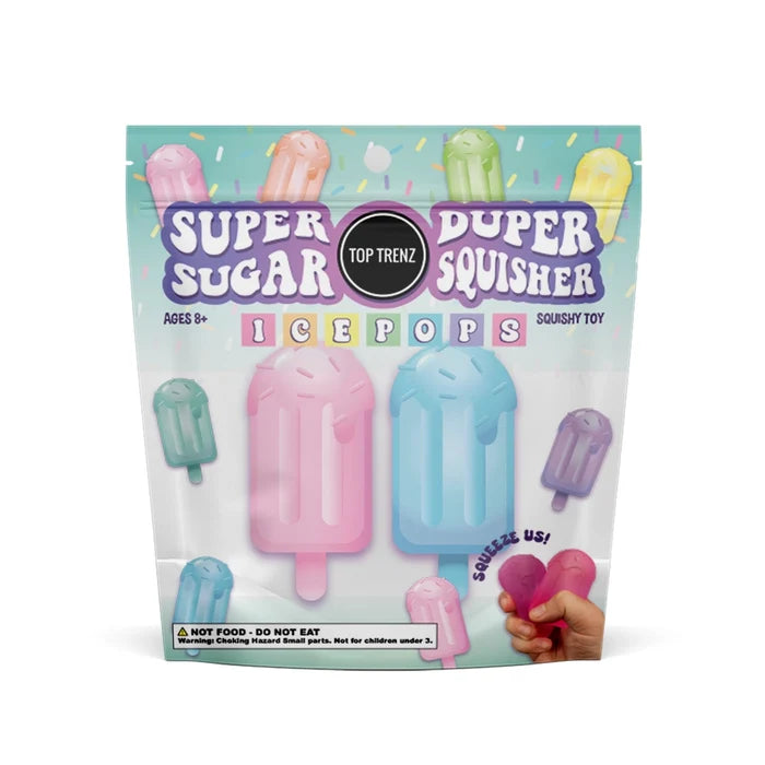 Top Trenz Super Duper Sugar Squisher Mini 2 Pack - Ice Pops - Assorted