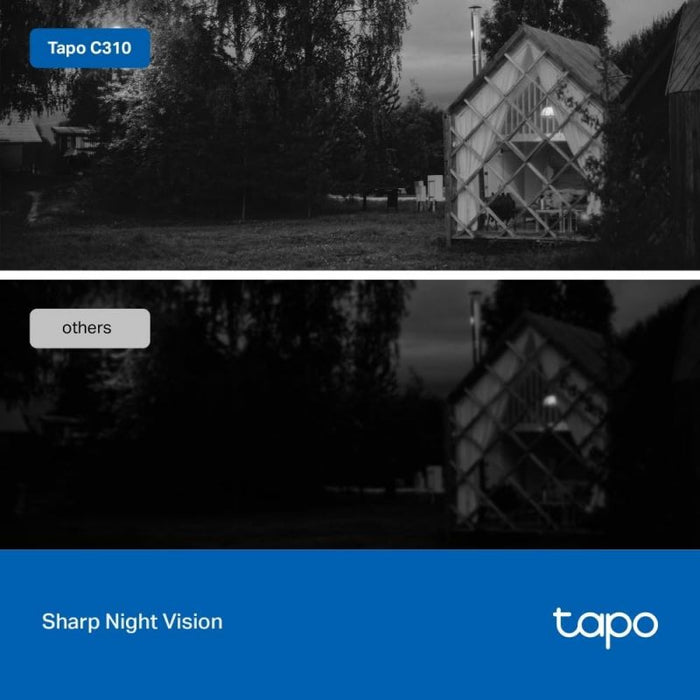 TP-Link Tapo 3MP Outdoor Wi-Fi Security Camera 2 Pack White | TAPO C310P2