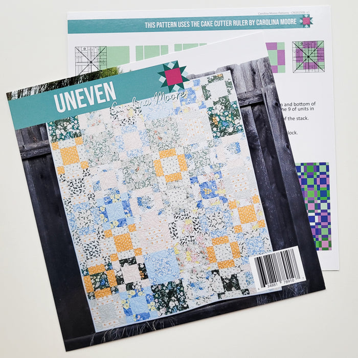 Uneven (Printed) - a Cake Cutter Ruler Pattern