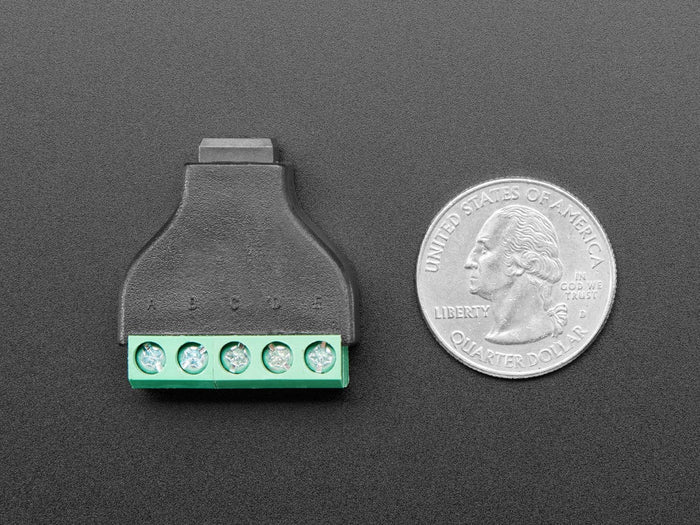USB Mini B Female Socket to 5-pin Terminal Block by The Pi Hut - The Pi Hut