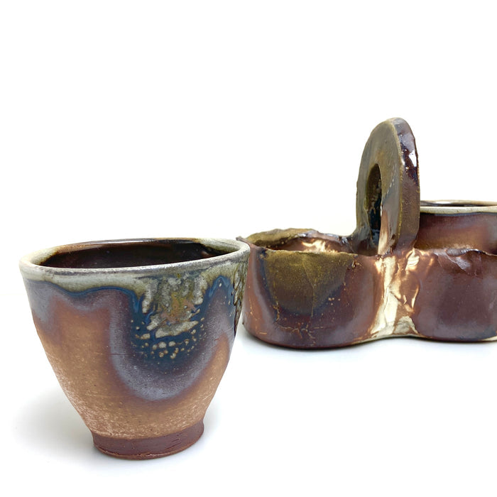 Wood fired cup basket