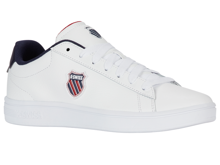 04412-983-M | COURT SHIELD II | WHITE/PEACOAT/SAMBA RED