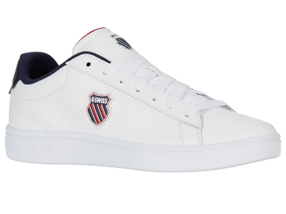 04412-983-M | COURT SHIELD II | WHITE/PEACOAT/SAMBA RED