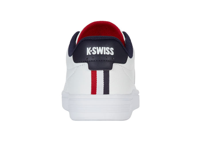 04412-983-M | COURT SHIELD II | WHITE/PEACOAT/SAMBA RED