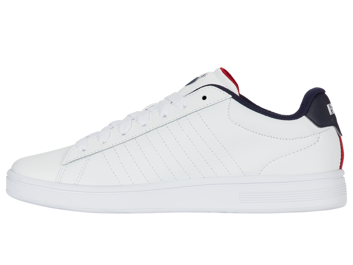 04412-983-M | COURT SHIELD II | WHITE/PEACOAT/SAMBA RED