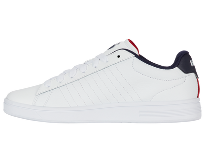04412-983-M | COURT SHIELD II | WHITE/PEACOAT/SAMBA RED