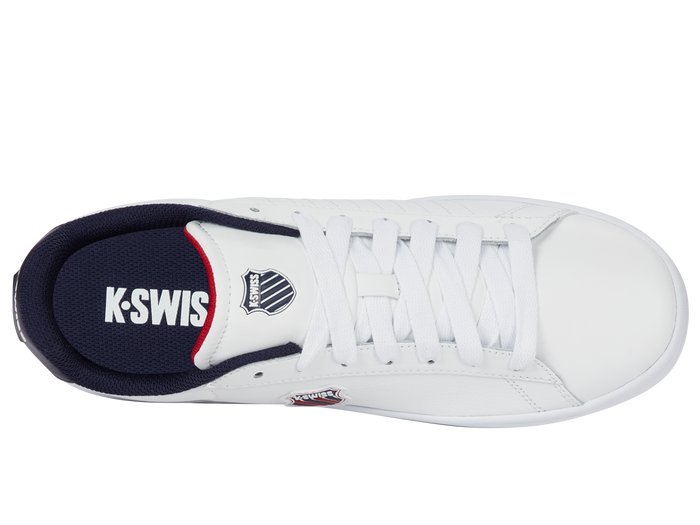 04412-983-M | COURT SHIELD II | WHITE/PEACOAT/SAMBA RED