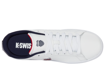 04412-983-M | COURT SHIELD II | WHITE/PEACOAT/SAMBA RED