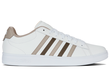04413-986-M | COURT TIEBREAK II | WHITE/TAUPE/TEAK/JURASSIC GOLD