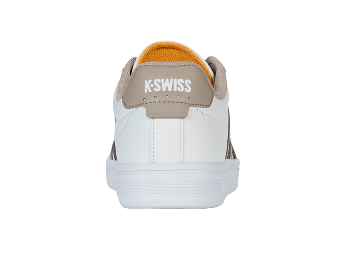 04413-986-M | COURT TIEBREAK II | WHITE/TAUPE/TEAK/JURASSIC GOLD