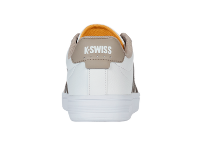 04413-986-M | COURT TIEBREAK II | WHITE/TAUPE/TEAK/JURASSIC GOLD