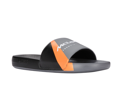 04422-090-M | SLIDE SANDAL X MCLAREN F1 TEAM | ANTHRACITE/BLACK/PAPAYA