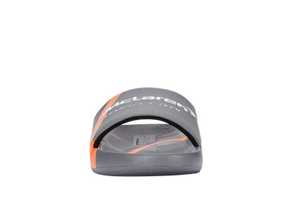 04422-090-M | SLIDE SANDAL X MCLAREN F1 TEAM | ANTHRACITE/BLACK/PAPAYA