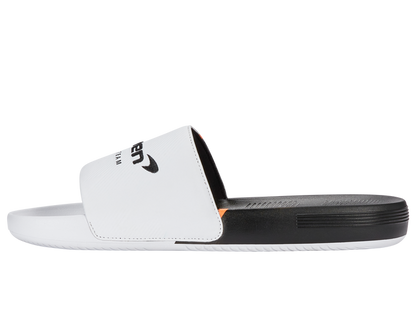 04422-196-M | SLIDE SANDAL X MCLAREN F1 TEAM | WHITE/BLACK/PAPAYA