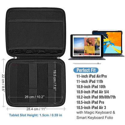 11-inch iPad Tablet Carrying Sleeve with Accessory Pocket | FINPAC