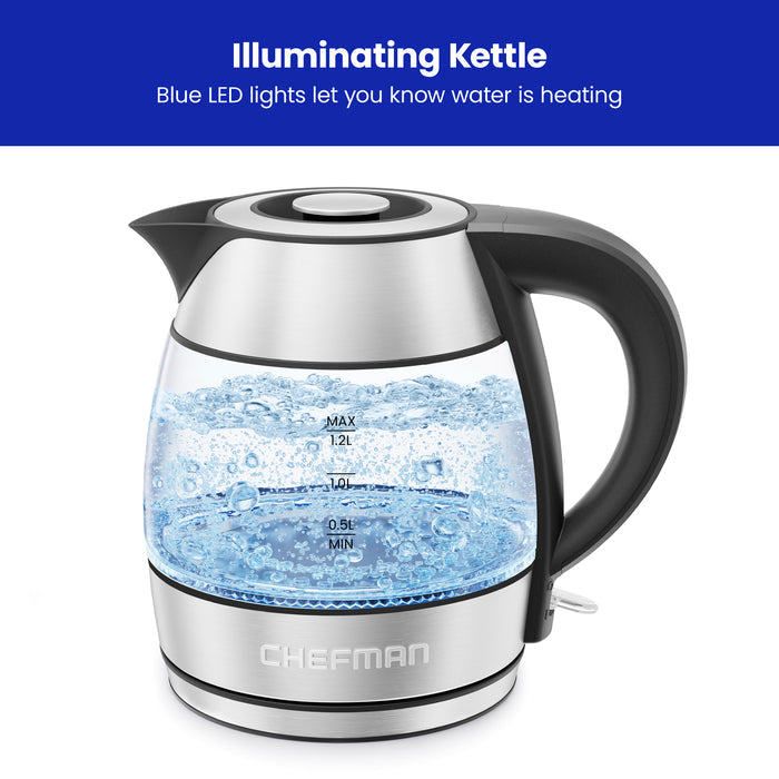 1.2L Electric Tea Kettle with Removable Lid