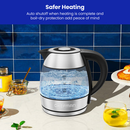 1.2L Electric Tea Kettle with Removable Lid