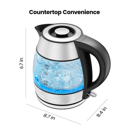 1.2L Electric Tea Kettle with Removable Lid