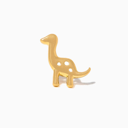 14k Solid Gold Dino-Mite Ball Back Stud