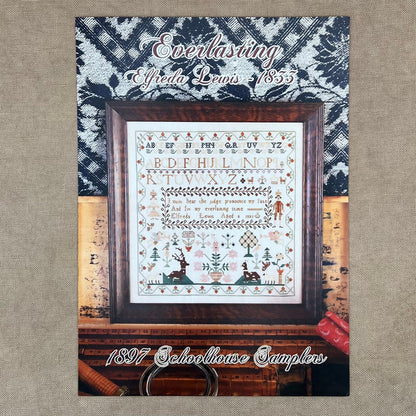 1897 Schoolhouse Samplers - Everlasting: Elfreda Lewis 1833 - Physical Chart and/or Roxy Floss