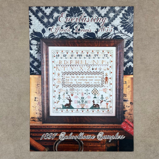 1897 Schoolhouse Samplers - Everlasting: Elfreda Lewis 1833 - Physical Chart and/or Roxy Floss
