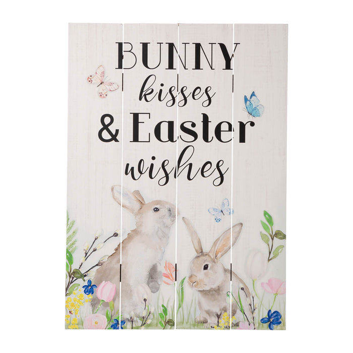 18"H Easter Wooden Bunny Wall Decor