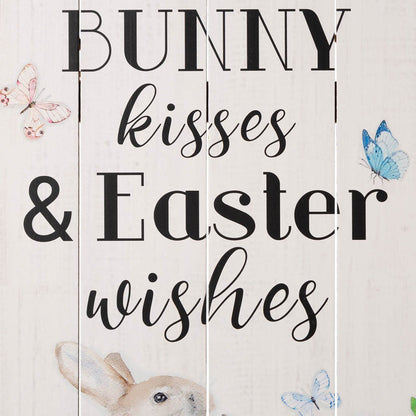 18"H Easter Wooden Bunny Wall Decor