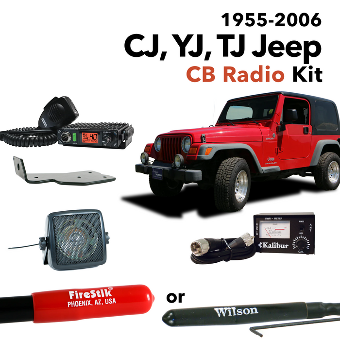 Jeep CJ YJ TJ 1955-2006 CB RADIO KIT | Right Channel Radios