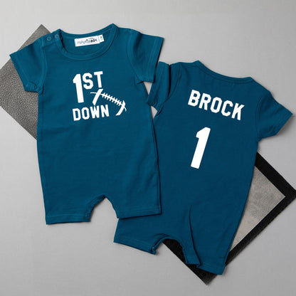 1st Down Football Personalized Slim Fit Shorts