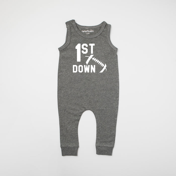 1st Down Football Slim Fit Sleeveless Romper