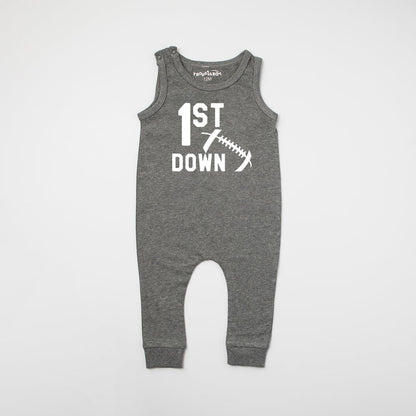 1st Down Football Slim Fit Sleeveless Romper