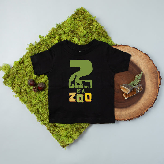 "2 is a Zoo" 2nd Birthday Personalized T-shirt