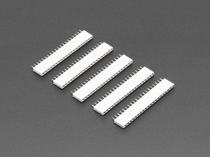 20-pin 0.1" Female Header - White - 5 pack by The Pi Hut - The Pi Hut