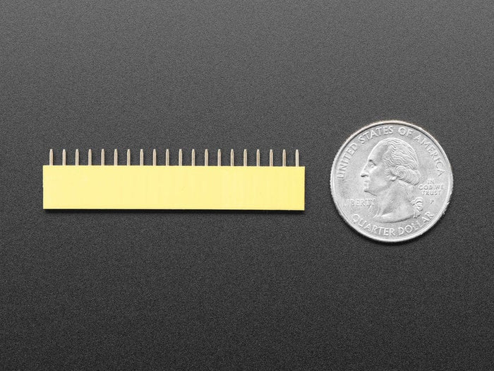 20-pin 0.1" Female Header - Yellow - 5 pack by The Pi Hut - The Pi Hut