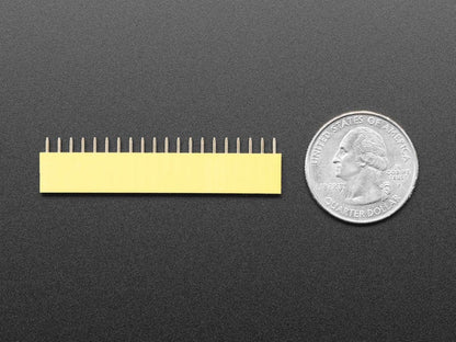 20-pin 0.1" Female Header - Yellow - 5 pack by The Pi Hut - The Pi Hut