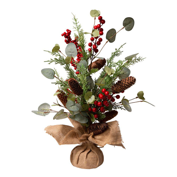 20"H Christmas Floral Table Tree Décor